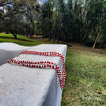 Red and White Beads - 1-to-1 Pattern